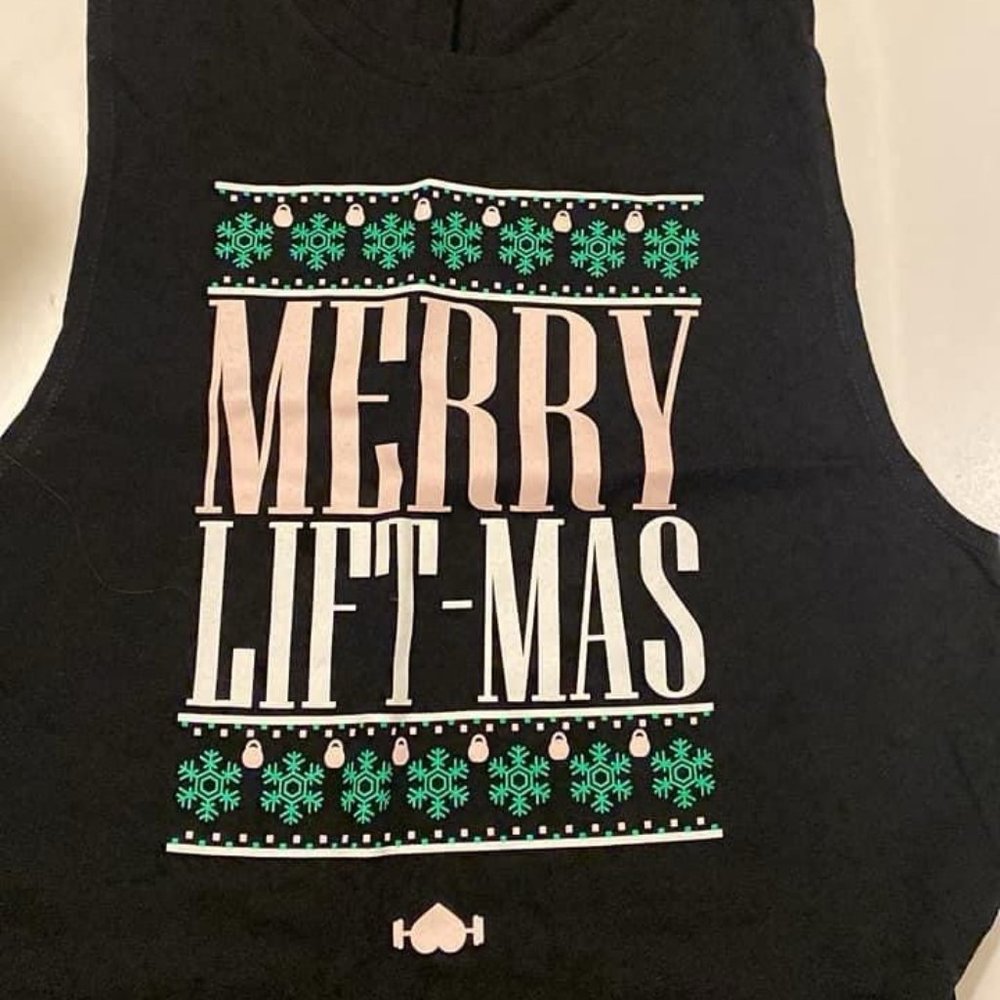 Wodbottom Merry Liftmas Muscle Tank - NWT - XS